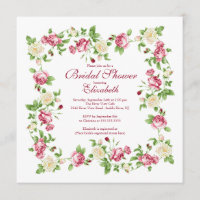 Fête de la mariée florale de rose assez rouge et