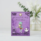 Invitation Fête de la mariée folle de thé du pays des (Debout devant)