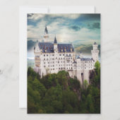 Invitation Fête de la mariée, mariage orienté de château (Dos)