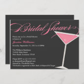 Invitation Fête de la mariée Martini (Devant / Derrière)