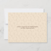 Invitation Fête de la mariée moderne de Champagne d'élégance (Dos)