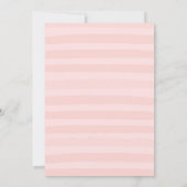 Invitation Fête de la mariée nautique de roses floraux (Dos)