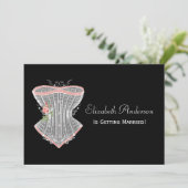 Invitation Fête de la mariée personnelle de lingerie de (Debout devant)