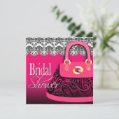 Invitation Fête de la mariée snob faite sur commande de la (Debout devant)