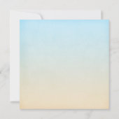 Invitation Fête de la mariée tropicale de plage de coquillage (Dos)