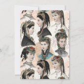 Invitation Fête de la mode Vintage (Dos)