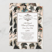 Invitation Fête de la mode Vintage (Devant / Derrière)