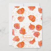 Invitation Fête de la moisson Feuilles Automne Couleurs (Devant)