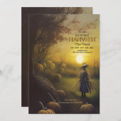 Invitation Fête de la Moisson sous la Lune (Devant / Derrière)