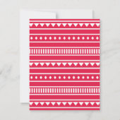 Invitation Fête de la Moustache Sombrero Mexicaine (Dos)