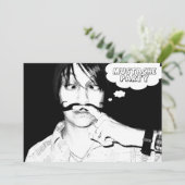 Invitation fête de la moustache : staches comiques (Debout devant)