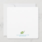 Invitation Fête de la natation Tortues de mer été Anniversair (Dos)