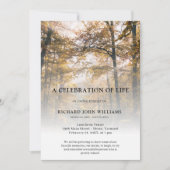 Invitation Fête de la nature de la forêt d'arbres (Devant)