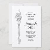 Invitation Fête de la nourriture italienne (Devant)