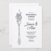 Invitation Fête de la nourriture italienne (Devant / Derrière)