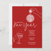 Invitation fête de la nouvelle année (Devant)