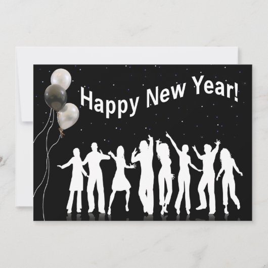 Invitation Fête de la Nouvelle Année (Devant)