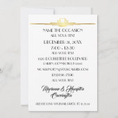 Invitation Fête de la Nouvelle Année (Dos)