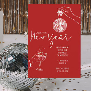 Invitation fête de la nouvelle année