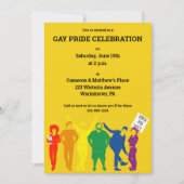 Invitation Fête de la Parade gay pride (Devant)