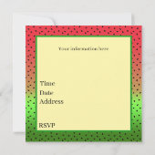 Invitation Fête de la pastèque (Dos)