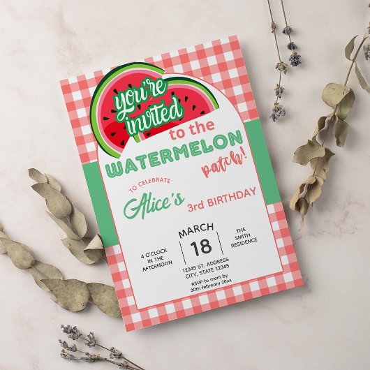 Invitation Fête de la pastèque