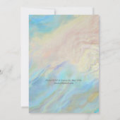 Invitation Fête de la Perle d'Huître | Style Opale (Dos)