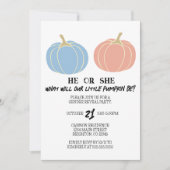 Invitation Fête de la petite Citrouille Halloween (Devant)