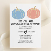 Invitation Fête de la petite Citrouille Halloween