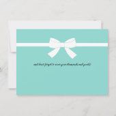 Invitation Fête de la petite robe noire Tiara (Dos)