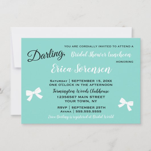 Invitation Fête de la petite robe noire Tiara (Devant)