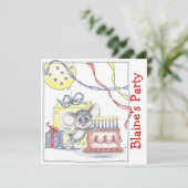 Invitation Fête de la petite souris (Debout devant)