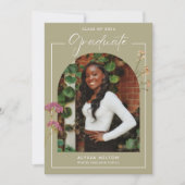 Invitation Fête de la photo Fleur sauvage du secondaire (Devant)