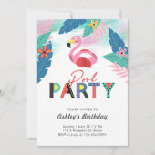 Invitation Fête de la piscine (Devant)