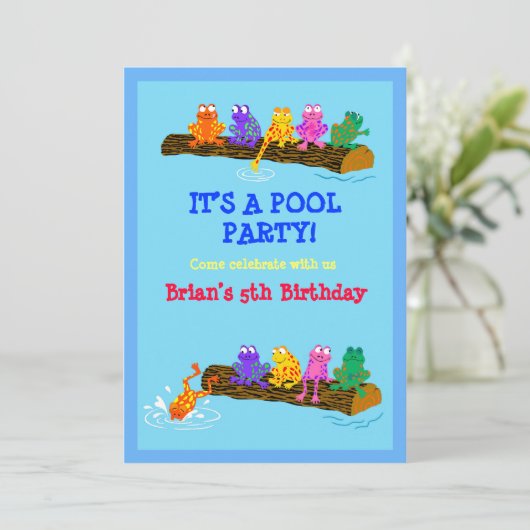 Invitation Fête de la piscine ! (Debout devant)