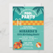 Invitation Fête de la piscine (Devant)