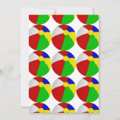 Invitation Fête de la piscine Beach Balls (Devant)