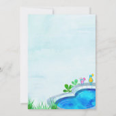 Invitation Fête de la piscine Cool d'anniversaire au bord de  (Dos)