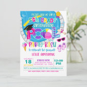 Invitation Fête de la piscine de 5e année - Fille W (Debout devant)