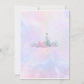 Invitation Fête de la piscine de sirène Anniversaire Invitati (Dos)