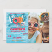 Invitation Fête de la piscine d'été (Devant)