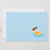 Invitation Fête de la piscine d'été (Dos)