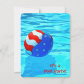 Invitation Fête de la piscine d'été (Devant)