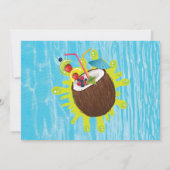 Invitation Fête de la piscine d'été (Dos)