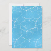 Invitation Fête de la piscine d'été moderne (Dos)