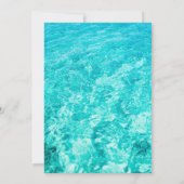 Invitation Fête de la piscine d'été tropicale Anniversaire Ph (Dos)