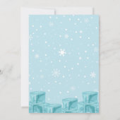 Invitation Fête de la piscine d'hiver de l'ours polaire Anniv (Dos)