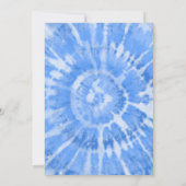 Invitation Fête de la piscine fille Anniversaire Pastel Tie D (Dos)