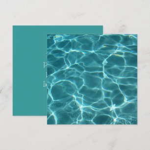 Invitation Fête de la piscine vide