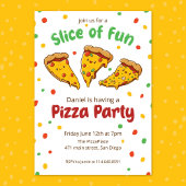 Invitation Fête de la pizza